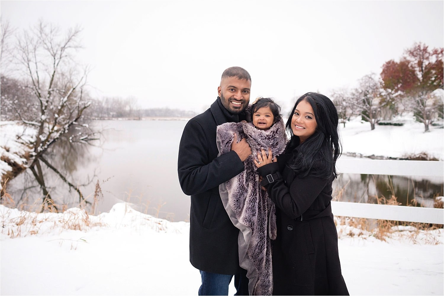 Winter family photography
